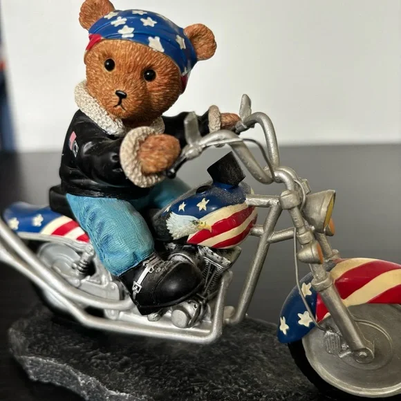 Faithful Fuzzies Born To Ride - Bear To Be Wild Collectible Figurine - Picture 7 of 9